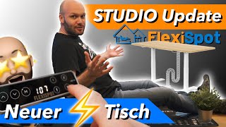 Neuer BastelTisch  elektrisch höhenverstellbarer Schreibtisch E7 FlexiSpot Review amp Test [upl. by Delinda]