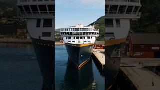 Cruise Ship in a fjord norway travel fjords [upl. by Terr]