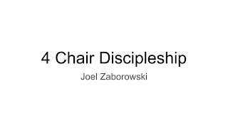 Joel Zaborowski  4 Chair Discipleship  UIC 2021 [upl. by Haney]