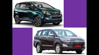 Mahindra Marazzo vs Toyota Innova Crysta Comparison Which is Better [upl. by Auqinimod]