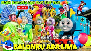 ONDELONDEL BADUT JOGET LAGU BALONKU ADA LIMA DAN NAIK KERETA API TUT TUT FULL LIRIK [upl. by Nilrak]