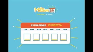 MILLIONDAY Estrazione di oggi i numeri vincenti Ecco la combinazione fortunata 22 marzo 2018 [upl. by Anihtyc]