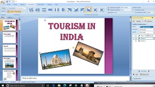 How To Make PowerPoint Presentation On Tourism In India [upl. by Yroffej326]