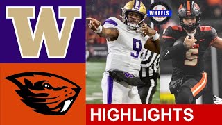 5 Washington vs 11 Oregon State CRAZY GAME  College Football Week 12  2023 College Football [upl. by Tihor]