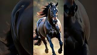 The Friesian  The most striking Horse breeds  shortsvideo facts [upl. by Alyac803]