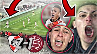 REACCION en la CANCHA  River 2 Lanus 1 fiesta  Fecha 5 LPF 2022 [upl. by Harrow]