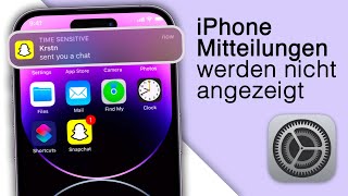 iPhone Mitteilungen werden nicht angezeigt 3 Lösungen [upl. by Eadie895]