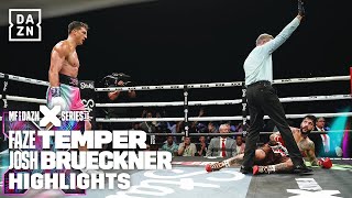 FIGHT HIGHLIGHTS  TEMPER VS BRUECKNER [upl. by Haron121]