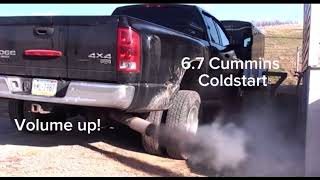 67 CUMMINS COLD START MUST WATCH [upl. by Intruoc359]