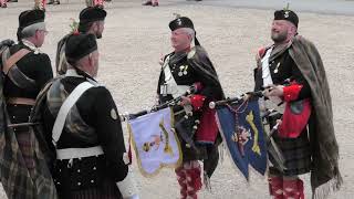 Atholl Highlanders Pipe Major amp Drum Major both retire after 50 years service [upl. by Isabea]