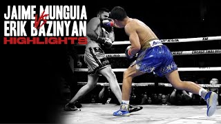 Jaime Munguia vs Erik Bazinyan  HIGHLIGHTS [upl. by Nena]