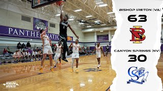 Canyon Springs NVvsBishop Ireton VA Full Game Recap [upl. by Saerdna884]