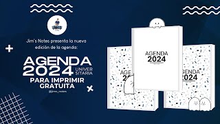 Agenda 2024 Gratis  Agenda Universitaria 2024 Gratuita  Llegar con todas al 2024 E01 [upl. by Ardnasxela249]