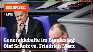 Livestream Verfolgen Sie den Schlagabtausch von Friedrich Merz und Olaf Scholz  DER SPIEGEL [upl. by Herrera]