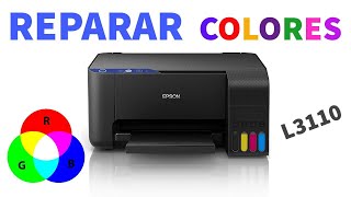 Reparar Colores Epson L3110 │ Impresora No imprime todos los colores de tinta correctamente SOLUCION [upl. by Maharva924]