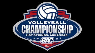 theGAC 2023 WOMENS VOLLEYBALL QUARTERFINALS 1 3 SWOSU vs 6 ECU [upl. by Barnard931]