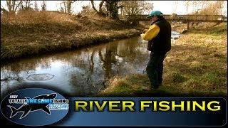 River fishing with Worms Ep1 Series 3  Totally Awesome Fishing [upl. by Htebzil]