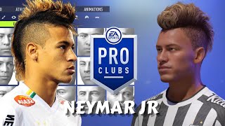 FIFA 22 Neymar Jr Santos FC Pro Clubs Creation [upl. by Klepac1]