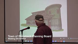 Town of Rhinebeck Planning Board Meeting 08192024 [upl. by Toole]