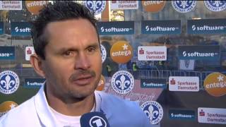 Dirk Schuster nach dem Spiel gegen RasenBallsport Leipzig 091113 [upl. by Lev]