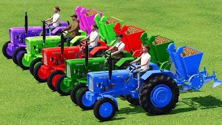 TRANSPOTING amp WHEAT SEEDS PLANTING WITH MINI URSUS TRACTORS Farming Simulator 22 [upl. by Aray852]