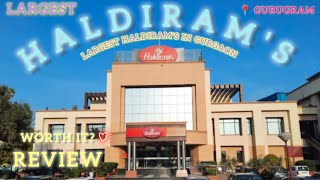 LARGEST HALDIRAMS IN GURUGRAM  REVIEW 📍 GURUGRAM HARYANA  BINGE SHALINI 🌻 [upl. by Hufnagel]