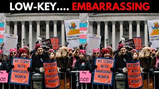 Only 200 People Showed Womens March In New York After Trumps Win [upl. by Notloc588]