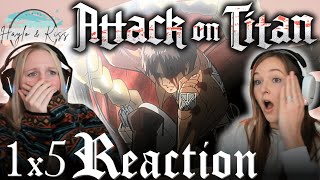 What Is Happening  ATTACK ON TITAN  Reaction 1X5 [upl. by Rusticus333]