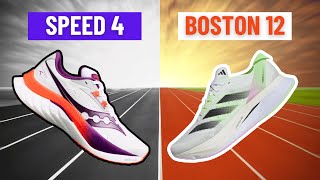 Saucony Speed 4 vs Adidas Boston 12 Best Running Shoes 2024 [upl. by Jeffy]