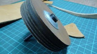 DIY Leather strop wheel [upl. by Gamaliel]