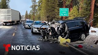 Mueren cinco miembros de una familia en un accidente cuando volvían de México  Noticias Telemundo [upl. by Trojan]