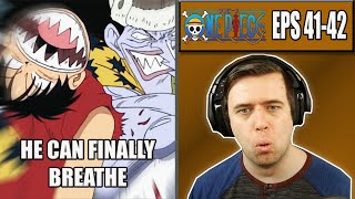 ARLONG VS LUFFY  OP Episodes 41 and 42  Rich Reaction [upl. by Ahsenad]