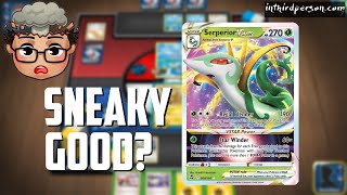 Is Serperior VSTAR Sneaky Good  Pokemon TCG Deck List  Matches [upl. by Nyrhtak]