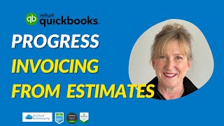 Progress Invoicing From an Estimate in QuickBooks Online  My Cloud Bookkeeping [upl. by Spaulding]