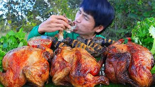 ไก่ย่างนมสดจิ้มซีฟู้ดแกล้มผักสดแซ่บคักอีหลีครับพี่น้องMUKBANG EATING SHOWโก้อีสานพาแดก [upl. by Retnyw]