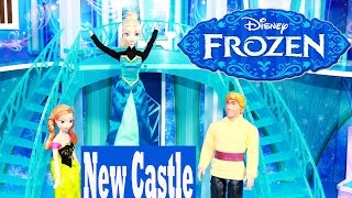 Frozen KidKraft Barbie DOLLHOUSE Disney ICE PALACE Castle [upl. by Eirual573]