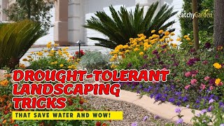 TOP 7 DROUGHTTOLERANT LANDSCAPING TRICKS THAT SAVE WATER AND WOW 🏡🌵🌷  Gardening Ideas [upl. by Old]