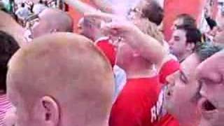 English fans singing quotEven Heskey scoredquot [upl. by Dolf600]