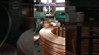 Refined Copper  Horizontal Continuous Casting Machine Electrolyticcopper Refine [upl. by Richer]