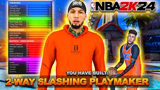 This 2WAY SLASHING PLAYMAKER BUILD in NBA 2K24 is THE BEST SLASHER BUILD in NBA 2K24 [upl. by Fabri]