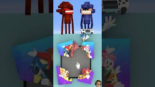 Shin Sonic Blue vs Shin Knuckles minecraft animation challenge [upl. by Genia]