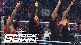 Sami Zayn Saves Roman Reigns Bloodline Battle Set For WarGames  WWE SmackDown 11824  WWE on USA [upl. by Arva]