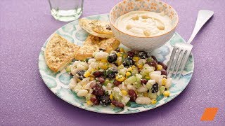 Salade de Légumineuses à la Grecque 🥗🇬🇷  Recette Santé et Rafraîchissante [upl. by Ramat]