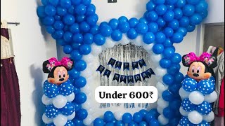 Micky mouse balloon decoration theme￼ [upl. by Berthoud]