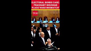 Electoral Bonds case Prashant Bhushan flags huge mismatch in the Supreme Court [upl. by Adniuqal]