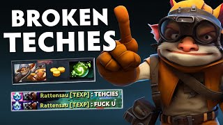 TECHIES 736B PATCH IS A BROKEN MID HERO  Techeis Official [upl. by Yecnuahc]