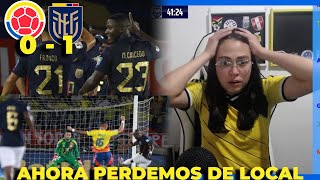 REACCIÓN 🟡COLOMBIA 0  1 ECUADOR🟡  Eliminatorias Sudamericanas [upl. by Nilrac143]