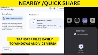 Easily Share Files from Android to PC with Nearby Share or Quick Share [upl. by Illona195]