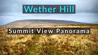 Wether Hill  Labelled Summit View Panorama  Lake District Far Eastern Fells [upl. by Oirobil397]