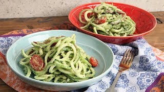 Zoodles with Avocado Pesto Recipe  Episode 1169 [upl. by Lirbij87]